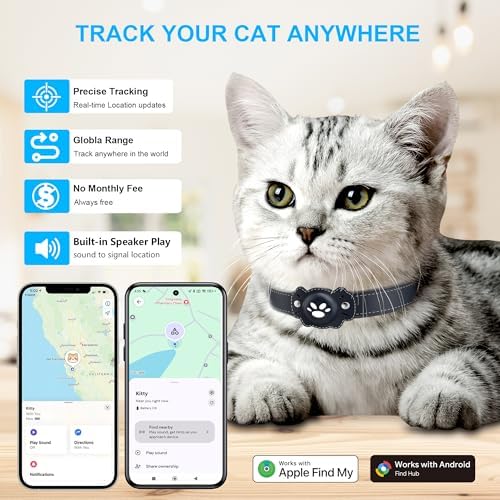 Water resistance demonstration of the IP67 waterproof cat collar tracker under light spray.