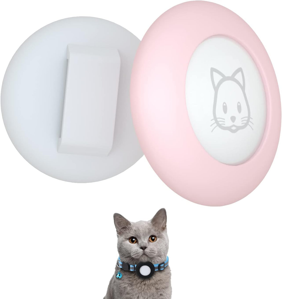 2022 Airtag Cat Collar Holder, Small AirTag Compatible Case - 2Pack Waterproof, Available in Pink&Purple - Image 14