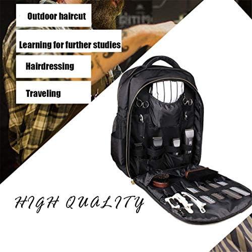 NADAENMF cosmetology bag side profile detailing the premium reinforced metal zipper system.