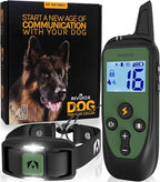 Close up of Invirox dog training collar with digital display