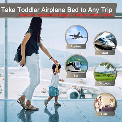 Gemgo portable kids air cot fully deflated and packed for family vacation travel.