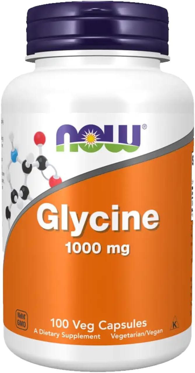 Now Foods Glycine 1000 mg - 100 VegiCapsules 2 Pack - Image 9