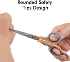 LIVINGO stainless steel dog scissors being used safely around delicate animal paws