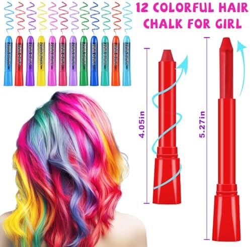 Vibrant color palette of Garpgona washable hair chalk markers