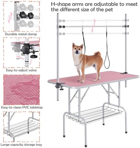 Bottom mesh storage tray for Yaheetech pet grooming table