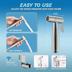 Universal Bidet sprayer being used for cloth diaper cleaning