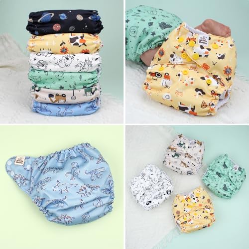 Internal view of Mama Koala cloth diaper with Athletic Wicking Jersey lining