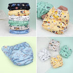 Internal view of Mama Koala cloth diaper with Athletic Wicking Jersey lining