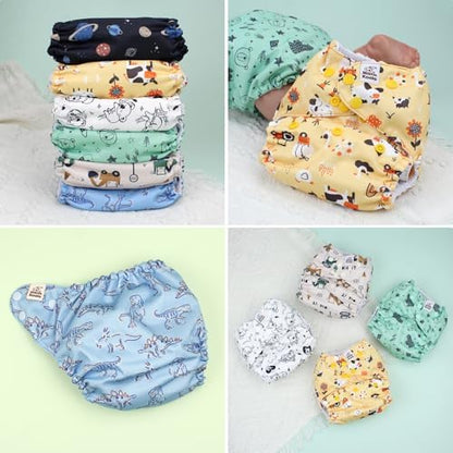 Internal view of Mama Koala cloth diaper with Athletic Wicking Jersey lining
