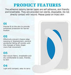 Flexible white COHEALI barrier strips showing skin-friendly texture.
