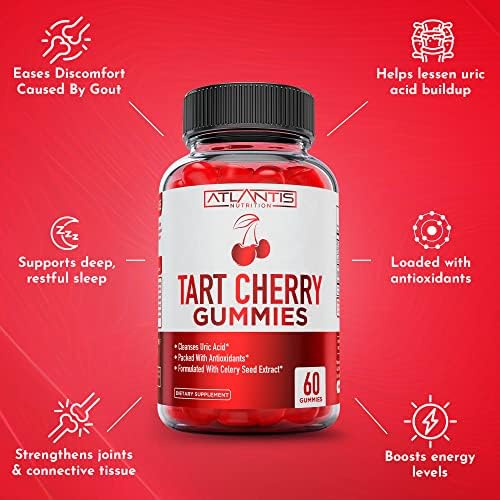 Atlantis Nutrition Tart Cherry Gummies lifestyle shot for joint support