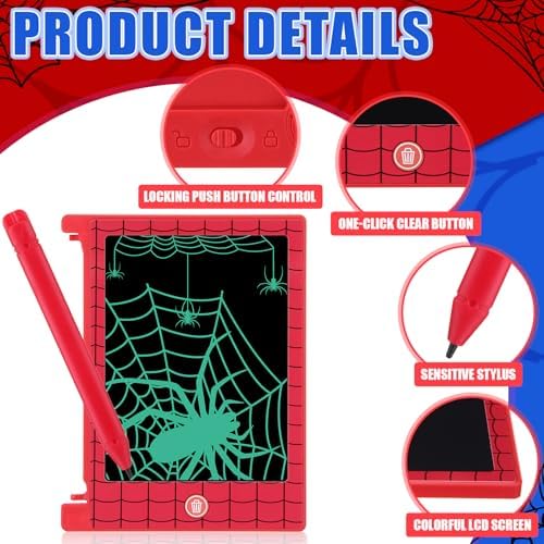 Close up of Nezyo mini LCD drawing tablet with spider web frame