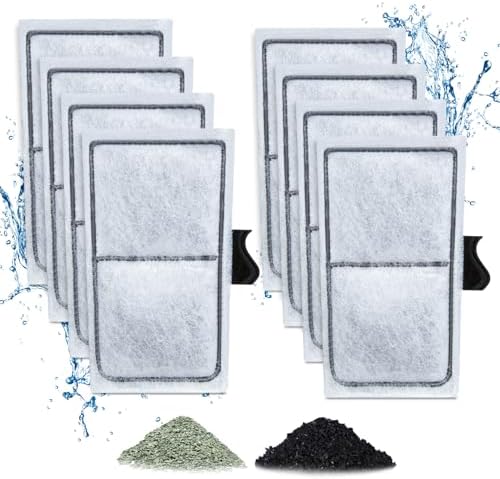Zuqqony fish tank replacement filters multi stage media close up