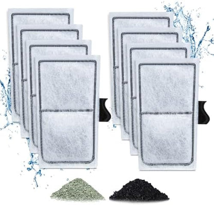Zuqqony fish tank replacement filters multi stage media close up