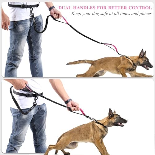 Padded handle detail of Vivaglory hands free pet leash