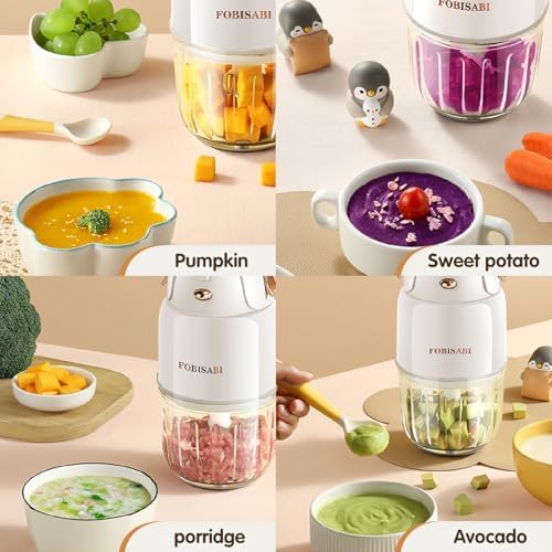 FOBISABI 300ml capacity baby food blender on a modern kitchen counter
