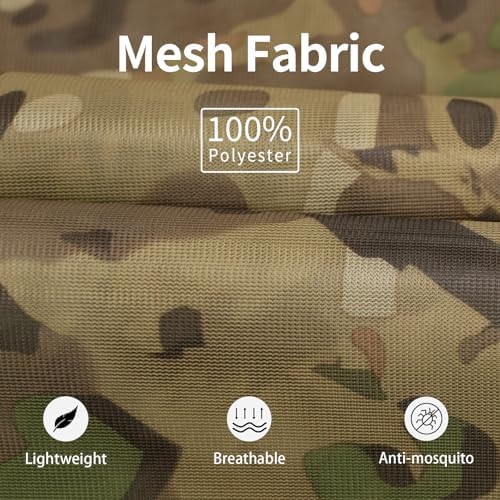 Side view of Tongcamo camo bug net jacket and pants set