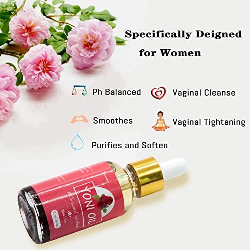 Wovarkie feminine care oil ingredients including rose and lavender.