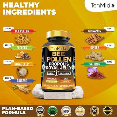 Tenmido authentic imported wellness supplement capsules container with GMP certified seal.