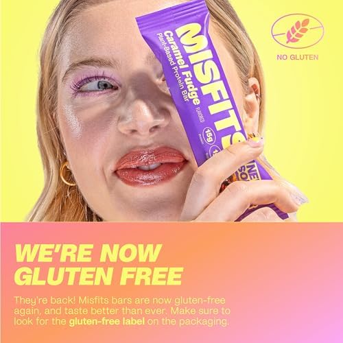 Misfits Protein Bar Variety Pack | Nutrition Bars - 14-15g Protein, 1g Sugar, Plant-based, Low Carb, Non-GMO, Gluten Free Snacks | Pack of 12, Multiple Flavors - Image 5