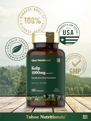 Authentic USA imported Tahoe Nutritionals kelp bottle