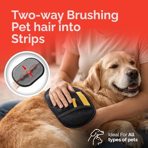 Breathable mesh back design of the MA DREAMNEX pet grooming glove