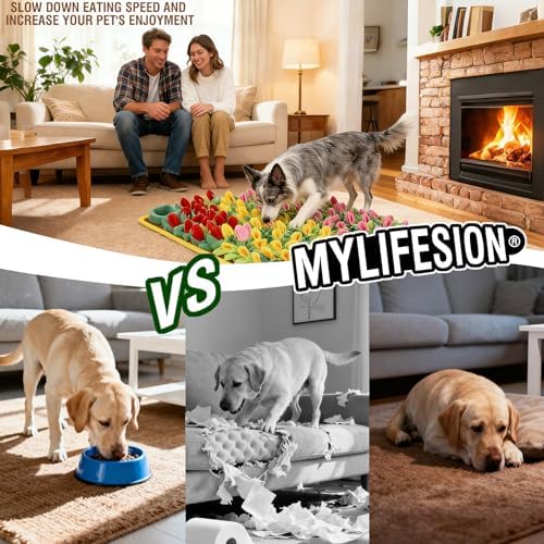 Mylifesion Snuffle Mat top down full size dimensions