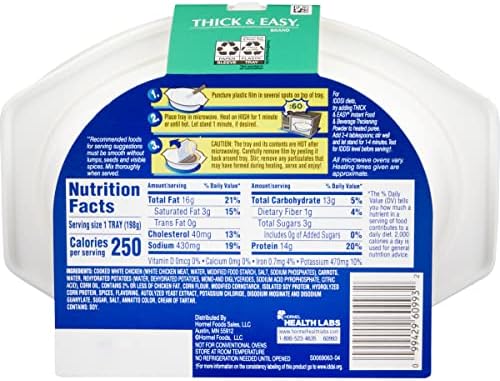 Case of 7 Thick and Easy pureed chicken trays