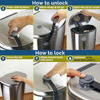 Wappa Baby garbage bin safety strap adhesive pads application process demonstration