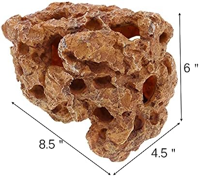 Alegi artificial coral aquarium rock with close-up texture