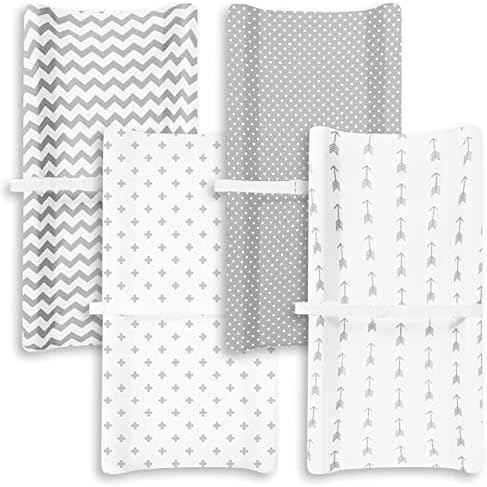 BaeBae Goods four pack changing pad covers packaging layout