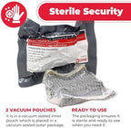 EverOne 4 inch trauma dressing vacuum sealed packaging showing sterility.