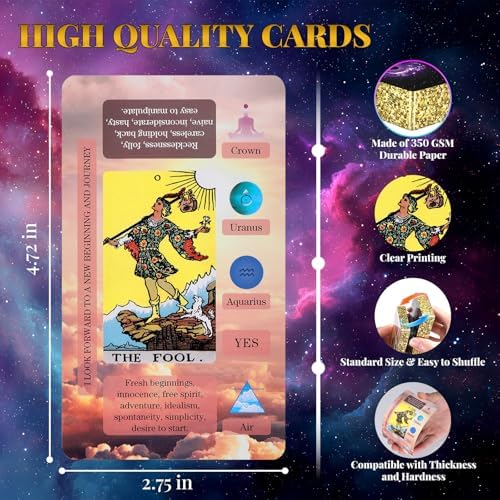 Xsylohxl learning tarot deck cards back design