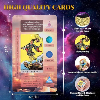 Xsylohxl learning tarot deck cards back design