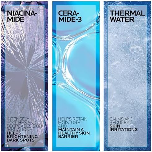 Oil-free facial sunscreen with niacinamide for sensitive skin hydration