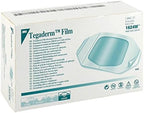 Authentic 3M Tegaderm window frame style waterproof transparent film dressing applied on skin showing flexibility