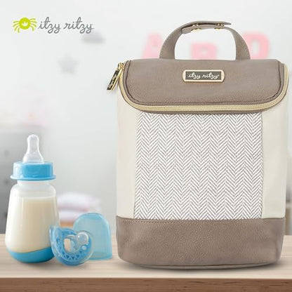 Itzy Ritzy bottle bag used as a lunch container with food