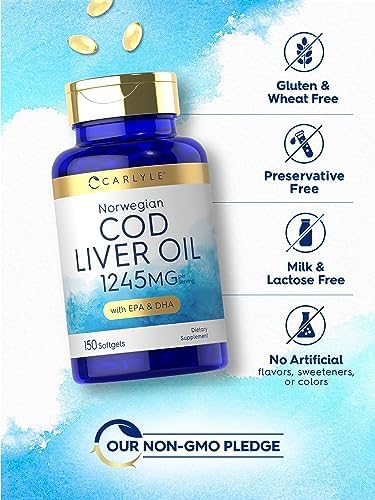 Authentic Carlyle Arctic cod liver oil dietary supplement for brain and joint wellness support