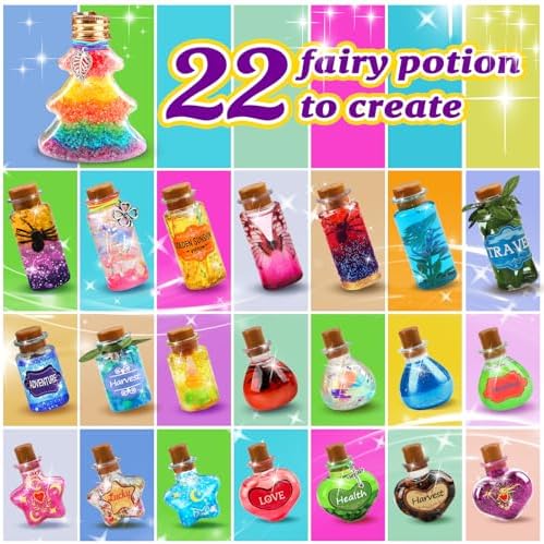 Gadetouq magic potion kit bottles arranged for display