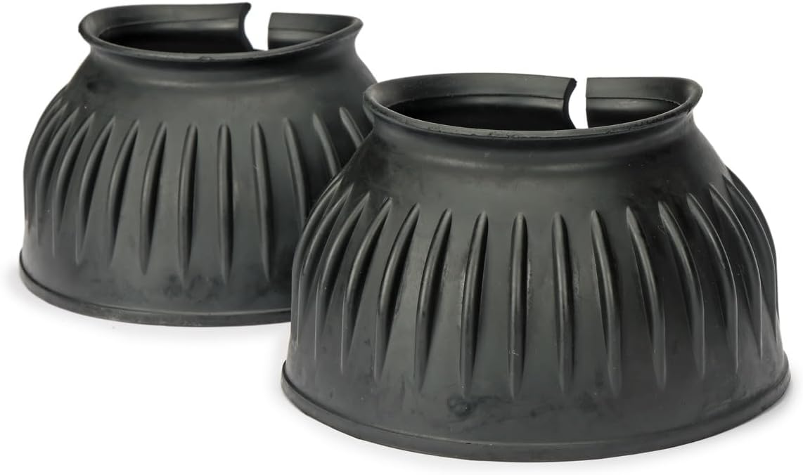 Secure touch close fastening system on Shires black bell boots