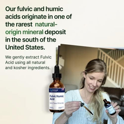 AgeImmune fulvic acid concentrate dropper bottle top angle