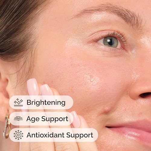 The Ordinary face serum texture drop on skin surface