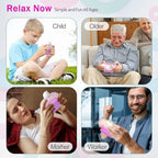 Oyeftp fast push pop puzzle showing side profile of the durable pink plastic and silicone casing