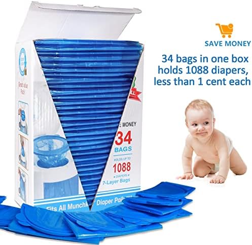 Naeppbaig diaper refill bags compatible with disposal systems