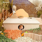 Niteangel small pet maze house entrance and side panel details