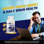 Nutrisold cognitive supplement bottle nutritional facts panel