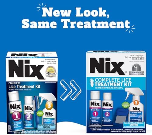 Nix Permethrin Creme Rinse bottle for effective lice and nit removal.