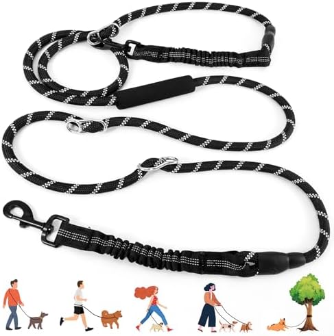 Neoguly dog leash shock absorbing bungee detail