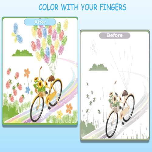 USA imported Zyllver color draw creative kit demonstrating spot free drawing on special sheets.