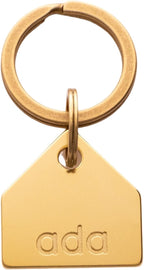 Solid Brass PET TAG - Modern, Minimal Pet IDs. Durable, Lifetime Tags with deep Cut Text. Includes Space for Two Phone Numbers. (Circle) - Image 11